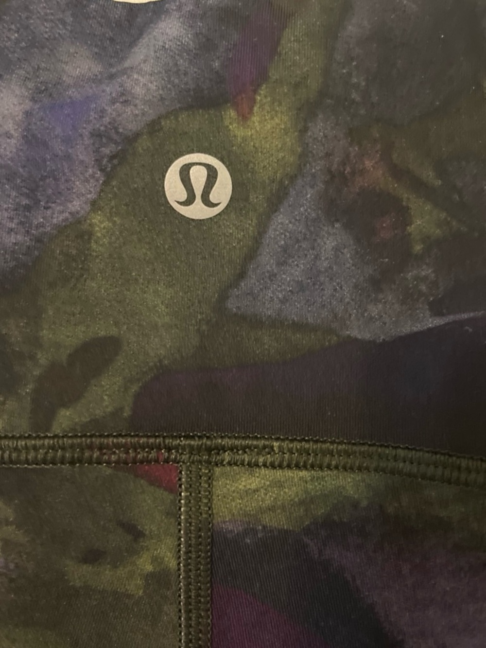 lululemon Purple, Green & Navy Camouflage Leggings